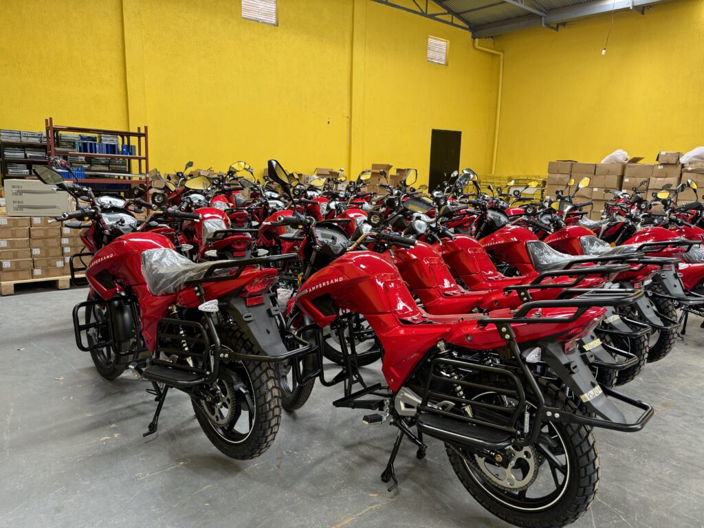 Warehouse of electric motorcyles